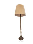 EARLY 20TH CENTURY WALNUT FLOOR STANDARD LAMP