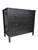 IKEA, SWEDEN - BLACK COLOURWAY MODERN CHEST OF DRAWERS