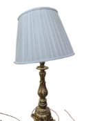 19TH CENTURY FRENCH BRASS PRICKET STICK ORNATE TABLE LAMP