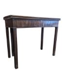 GEORGE III 19TH CENTURY GAMES / CARD TABLE