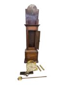 19TH CENTURY WELSH OAK LONGCASE GRANDFATHER CLOCK
