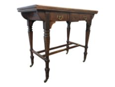 EARLY 20TH CENTURY EDWARDIAN MAHOGANY CARD / GAMES TABLE