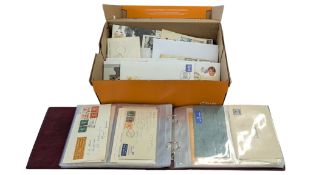 POSTAGE STAMPS - COLLECTION OF FRANKED FOREIGN & UK ROYAL MAIL POSTAGE STAMPS & FDC