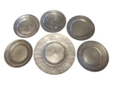 COLLECTION OF 18TH & 19TH CENTURY PEWTER PLATES