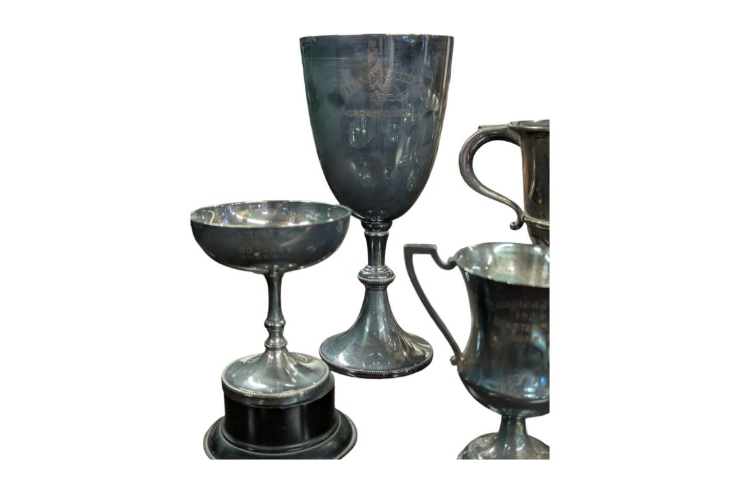 COLLECTION OF VINTAGE 20TH CENTURY SILVER PLATE TROPHIES & TANKARDS - Bild 4 aus 7