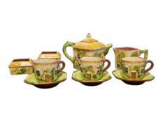 TORQUAY POTTERY - MID CENTURY NOVELTY TEA SERVICE