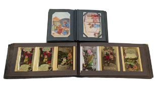 TWO VINTAGE 20TH CENTURY POSTCARDS ALBUMS