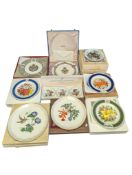 COLLECTION OF LATE 20TH CENTURY BOXED PORCELAIN PLATES - COALPORT, SPODE & EDWARD BOEHM