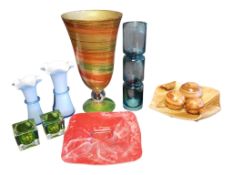 COLLECTION OF LATE 20TH CENTURY VINTAGE STUDIO GLASS