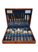 VINERS - LATE 20TH CENTURY THE PARISH COLLECTION STAINLESS STEEL CANTEEN OF CUTLERY