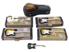 FENDER - COLLECTION OF ELECTRIC MINIATURE GUITAR MODELS