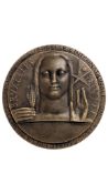 BRUSSELS WORLD'S FAIR COMMEMORATIVE 1958 BRONZE MEDAL
