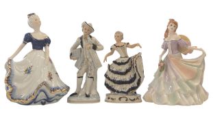 COLLECTION OF LATE 20TH CENTURY / MODERN PORCELAIN CHINA FIGURES