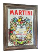 LATE 20TH CENTURY VINTAGE MARTINI & ROSSI VERMOUTH ADVERTISING MIRROR