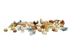 COLLECTION OF MID CENTURY WADE WHIMSIES MINIATURE ANIMAL FIGURES