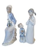 LLADRO - TWO LATE 20TH CENTURY SPANISH PORCELAIN FIGURES