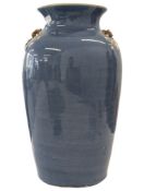19TH CENTURY CHINESE ENAMELLED BLUE VASE