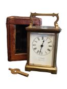EARLY 20TH CENTURY ARTHUR JACK & CO CARRIAGE CLOCK