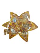 MID CENTURY ITALIAN MURANO ART GLASS FLOWER SCULPTURE