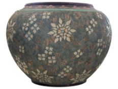 JOHN SLATER AT DOULTON'S LAMBETH & BURSLEY - LATE 19TH CENTURY CENTREPIECE BOWL VASE