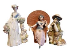 NADAL - THREE SPANISH LATE 20TH CENTURY PORCELAIN FIGURES