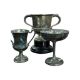 COLLECTION OF VINTAGE 20TH CENTURY SILVER PLATE TROPHIES & TANKARDS - Bild 6 aus 7