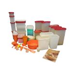 LARGE COLLECTION OF VINTAGE ORIGINAL TUPPERWARE CONTAINERS
