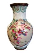 20TH CENTURY CHINESE CERAMIC BALUSTER VASE