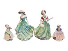 ROYAL DOULTON - COLLECTION OF FOUR 20TH / 21ST CENTURY PORCELAIN LADY FIGURES