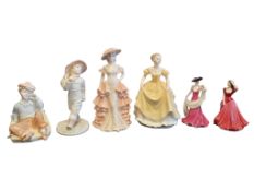 COLLECTION OF COALPORT LATE 20TH CENTURY FINE BONE CHINA FIGURES