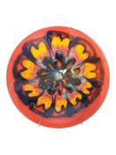 POOLE POTTERY - LATE 20TH CENTURY VOLCANO CHARGER BOWL