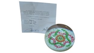 BACCARAT, FRANCE - LATE 20TH CENTURY GLASS PAPERWEIGHT