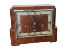 EARLY 20TH CENTURY ART DECO MANTEL WESTMINSTER CHIME CLOCK