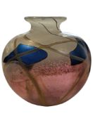 NORMAN STUART CLARKE (1944) - CONTEMPORARY STUDIO ART GLASS VASE