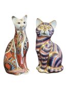 VINTAGE ROYAL CROWN DERBY OLD IMARI SIAMESE PORCELAIN CAT