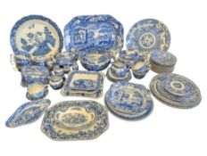 LARGE COLLECTION OF 20TH CENTURY BLUE & WHITE CHINA WARE
