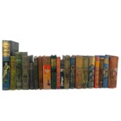 A VARIED SELECTION OF DECORATIVELY BOUND BOOKS - TO INCLUDE ARTS OF JAPAN & TOM BROWN'S SCHOOL DAYS
