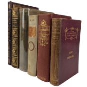 BINDINGS / DECORATIVE - COLLECTION OF SIX BOOKS, INC. JEKYLL AND HYDE, THE TALISMAN, ETC.