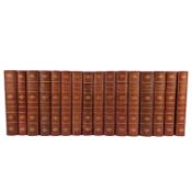 AINSWORTH, WILLIAM -THE WORKS IN 16 VOLUMES, ILLUSTRATED BY GEORGE CRUIKSHANKS