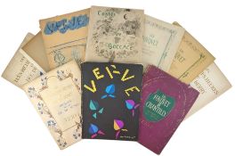 VERVE: AN ARTISTIC AND LITERARY QUARTERLY - 10 ISSUES FROM 1940-50, INC MATISSE, PICASSO, BONNARD