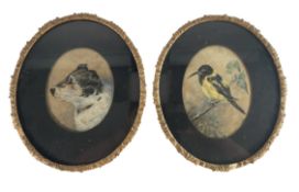 A 19TH CENTURY SCHOOL PAIR OF WATERCOLOUR AND GOUACHE