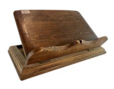 A 20TH CENTURY PINE BOOKREST