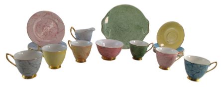 ROYAL ALBERT - GOSSAMER PATTERN - SIX-PERSON TEA SERVICE