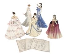 COMPTON AND WOODHOUSE - ROYAL DOULTON, STAFFORDSHIRE & WEDGEWOOD LTD ED FIGURINES