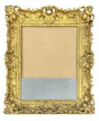 FLORENTINE 19TH CENTURY BAROQUE GILTWOOD & GESSO WALL MIRROR