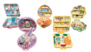 POLLY POCKET - x5 VINTAGE POLLY POCKET SETS