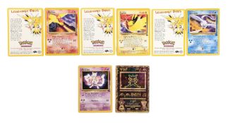 POKEMON - x5 PROMO CARDS INC ANCIENT MEW, LEGENDARY BIRDS & MEWTWO