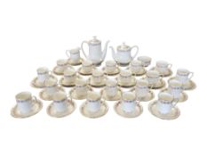 PARAGON - LATE 20TH CENTURY BELINDA PATTERNED CHINA TEA & COFFEE SERVICE