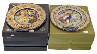 BJORN WIINBLAD (DANISH 1974-1982) ROSENTHAL STUDIO CHRISTMAS PLATES