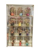 1990S FRANKLIN MINT HOUSE OF FABERGE IMPERIAL TREE SET WITH DISPLAY CASE